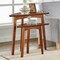 Alaterre Furniture Monterey 24" Mid-Century Wood Triangular Nesting End Tables, Set of Two, Warm Chestnut ANMT0170N - alternate 10